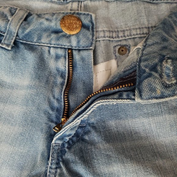 BLUMARINE BLUGIRL FOLLIES Distressed Designer Denim Jeans Sz 30 Light Blue New - Picture 5 of 15